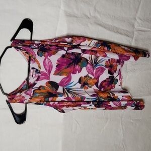 Christina Asymmetrical Floral Tank